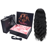 Custom Logo Magnetic Folding Carboard Boxes With Ribbon For Hair Extensions & Wigs